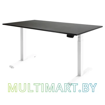 Стол для работы стоя ErgoSmart Ergo Desk Pro 1380x800x18 мм (дуб мореный/белый)